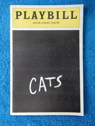 Cats - Winter Garden Theatre Playbill - July 1983 - Betty Buckley - Scott Wise