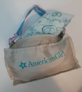 American Girl Doll Reversible Sleepover Sleeping Bag And Pillow Doll Not Incl 