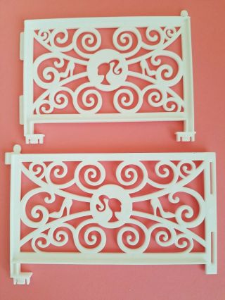Barbie Dream House 2 White Railings Replacement Parts 3
