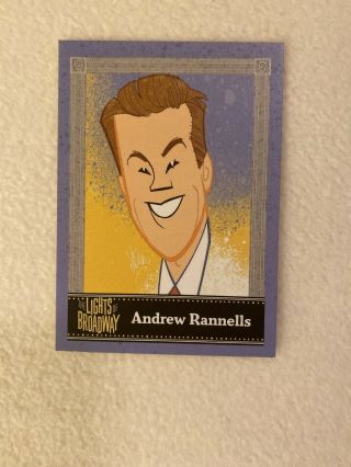 Out Of Print Lights Of Broadway Card Andrew Rannells - Spring 2016 Trading Card