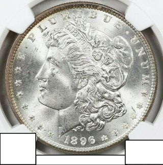1896 P Morgan Dollar - Ngc - Ms 65 - Better Date - Exceptional Deep Strike