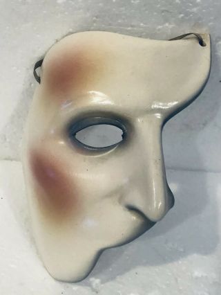 Vintage Phantom Of The Opera Ceramic Mask Clay Art 1988 Theatrical Mask Wall Art