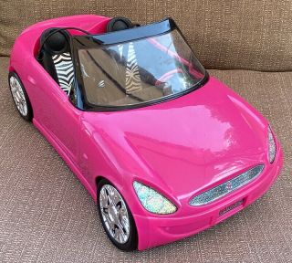 Mattel Barbie Hot Pink Convertible Cruiser 2013 Bdf38,  Glam Car,  Pretty In Pink