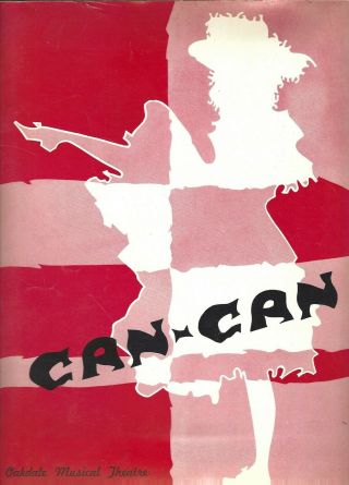 Can - Can Souvenir Program Book,  Zero Mostel,  Rita Dimitri,  John Tyers,  1950 
