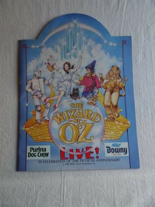 The Wizard Of Oz Live Souvenir Program,  Mmg Arena Productions,  Purina Downy 1988