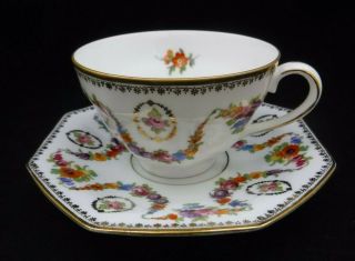 Schumann Bavaria Empress Dresden Flowers Tea Cup And Saucer 25139