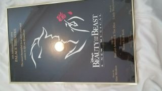Custom Framed Broadway 1994 Beauty and the Beast 14 X 22 Poster 2
