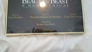 Custom Framed Broadway 1994 Beauty and the Beast 14 X 22 Poster 3