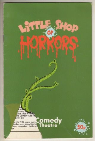 " Little Shop Of Horrors " London Playbill 1984 Claire Moore,  Barry James