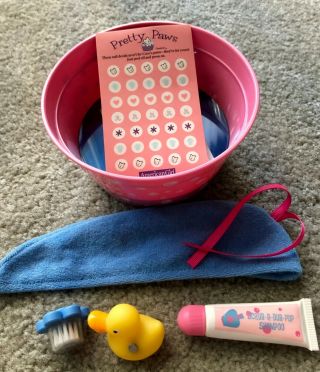 American Girl Doll Pet Coconut Spa Accessories With Box