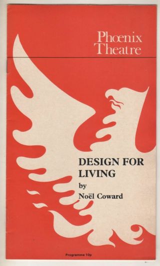 Jeremy Brett & Vanessa Redgrave " Design For Living " London Playbill 1974