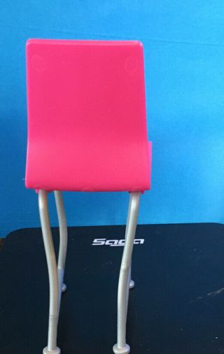 6” Talk Pink And Gray Chair/bar Stool 2” Wide Smoke Great Addition 3