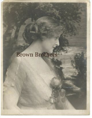 Vintage 1914 Broadway Actress Ruth Shepley 11x14 Dbw Photo By Strauss Peyton