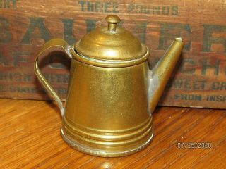 Vintage Miniature Brass Coffee Pot Child 