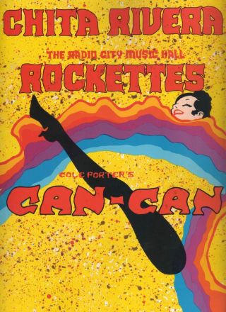 Chita Rivera & Radio City Music Hall Rockettes " Can - Can " Souvenir Program 1988