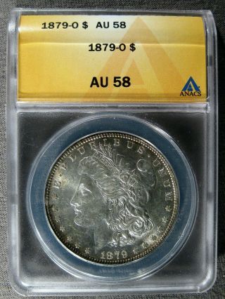 1879 O Anacs Au58 Vam 4 Top 100 Morgan Dollar