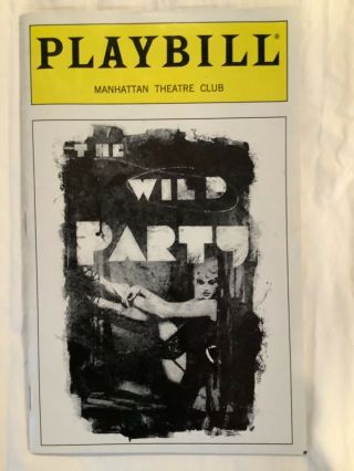 The Wild Party Playbill - Manhattan Theatre Club - Taye - Diggs