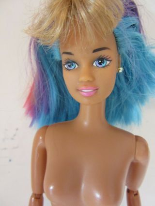 Barbie Teresa Hula Hair Cut Blue Pink Jointed Arms Legs Nude - Cd