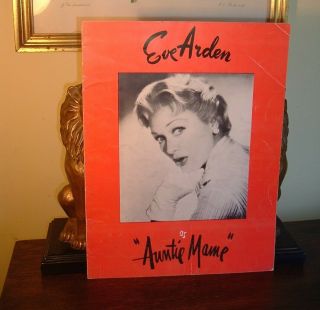 Vintage Auntie Mame Starring Eve Arden Souvenir Program 1958 - Ships