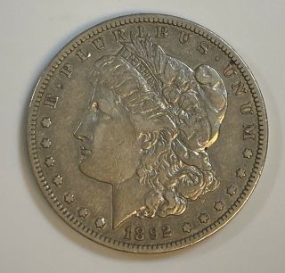 1892 - S Morgan Silver Dollar $1 San Fransisco in VF VAM 4 3