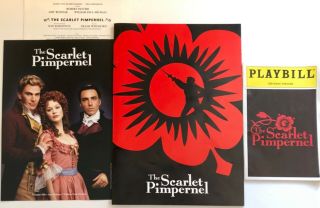 The Scarlet Pimpernel Souvenir Musical Brochure,  Advertisement,  Playbill & More