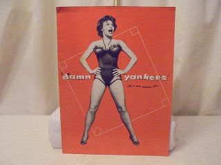 1955 - Damn Yankees - Souvenir Program Musical Gwen Verdon Stephen Douglas
