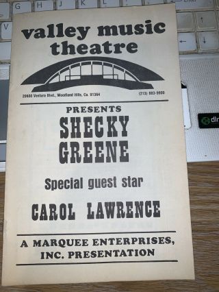 Valley Music Theatre California Presents Shecky Greene As Carol Lawrence