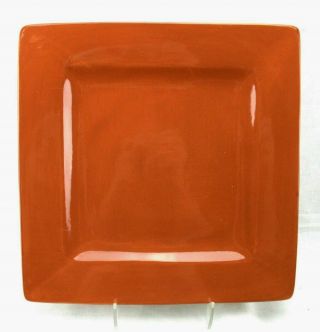 Tabletops Gallery Amalfi 10 1/2 " Square Dinner Plate - Color: Terra Cotta