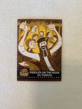 Fiddler On The Roof In Yiddish Light Of Broadway Card