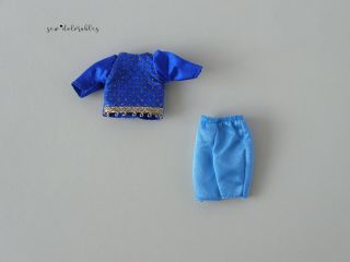 Barbie Kelly Tommy Doll Clothes Rapunzel Costume Top/shirt Blue,  Aqua Pants