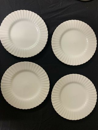 Classic White J.  & G.  Meakin Dinner Plates 10 " Set Of 4
