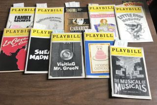 Playbills And Showtickets 10 Shows