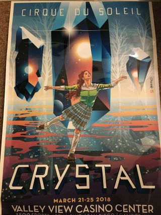 " Crystal " By Cirque Du Soleil Limited Edition 2018 Poster