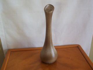 Vintage Howard Pierce Porcelain 9 - 1/2 " Brown Vase -