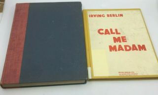 2 Books: Call Me Madam By Irving Berlin & The Treasury Of Gilbert And Sullivan