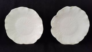 Metlox Poppytrail Lotus White Pattern Set Of 2 Dinner Plates - 11 "