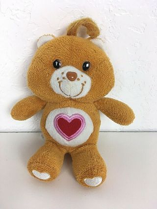 Care Bears Tender Heart Plush Mini 7 " Stuffed Animal Teddy Bear Cutie Pie Brown