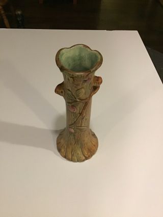 Vintage Weller Ware Woodcraft Bud Vase