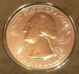 2011 Gettyburg Natl Military Park 5 Oz Atb Coin - 5 Oz Of.  999 Fine Silver