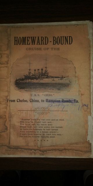Homeward - Bound Cruise Of The U.  S.  S.  " Ohio " 1907