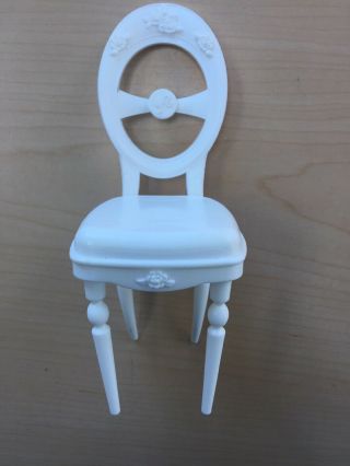 Barbie Dream House Kitchen White Dining Chair Dreamhouse Replacement Part