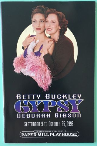 Gypsy Playbill Betty Buckley Deborah Gibson Laura Bell Bundy Papermill Playhouse