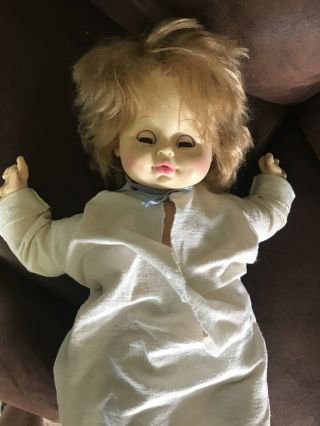 Horsman Baby Doll With Crier And Sleepy Eyes Cloth Body 23 Inches