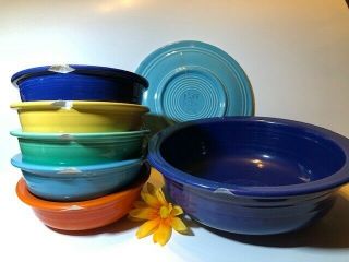 Fiesta - Ware Dishes,  Chipped/cracked - For Display Or Art Projects