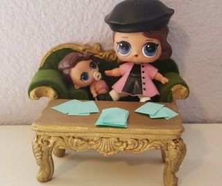 Lol Doll Furniture Couch Or Loveseat And Table (dolls Not)