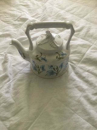 Arthur Wood Numbered Blue Floral Teapot Made In England