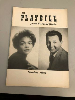 1950s Musical Playbill Shinbone Alley 1957 Eartha Kitt Mel Brooks Flop