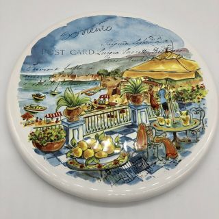 Valori Home 2 Ceramic Plates Positano & Sorrento Amalfi Coast Made In Italy 8 