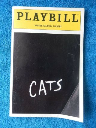 Cats - Winter Garden Theatre Playbill - May 1992 - Brian Andrews - Simmons