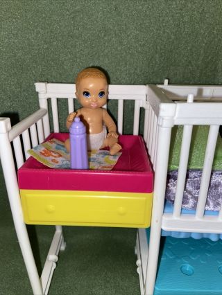 Barbie Nursery Baby And Crib